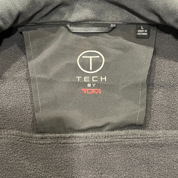 T-Tech by Tumi Men's Soft Shell Zip Jacket, NWT, Navy Gray, L - Picture 3 of 9